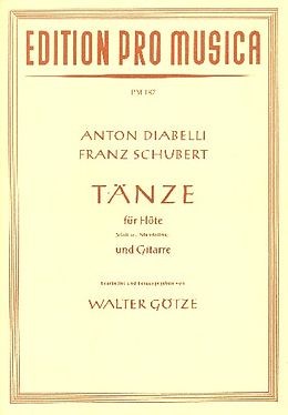Anton Diabelli Notenblätter Tänze für Flöte (Violine