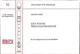 Frank Faber Notenblätter Eine kleine Weihnachtskantate