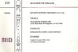 Giovanni Battista Pergolesi Notenblätter Tänze für 4 Blockflöten