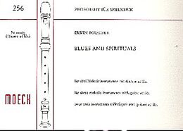Erwin Poletzky Notenblätter Blues und Spirituals für 3 Melodie
