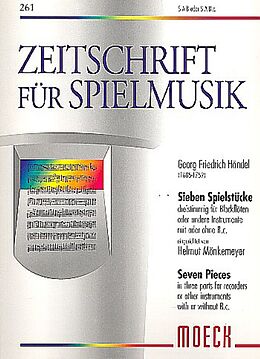 Georg Friedrich Händel Notenblätter 7 Spielstücke