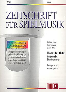 Rainer Glen Buschmann Notenblätter Moods for Flutes 3 Stücke