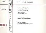 Hans Martin Linde Notenblätter Divertimento für Altblockflöte