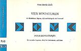 Hans Martin Linde Notenblätter Miniaturen für 2 Blockflöten (SA)