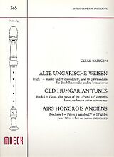 Cesar Bresgen Notenblätter Alte ungarische Weisen Band 1