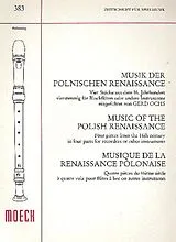 Karl Friedrich Abel Notenblätter Musik der polnischen Renaissance