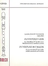 Georg Philipp Telemann Notenblätter Ouvertüre F-Dur