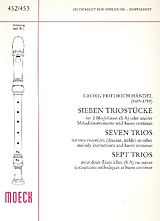 Georg Friedrich Händel Notenblätter 7 Triostücke - für