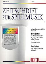 Johann Hermann Schein Notenblätter 2 Suiten aus Banchetto musicale