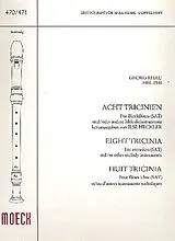 Georg Rhau Notenblätter 8 Tricinien
