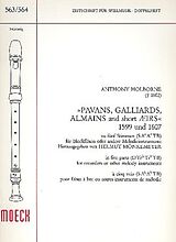 Anthony Holborne Notenblätter Pavans, Galliards, Almains and short Airs