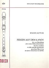 Werner Rottler Notenblätter Ferien auf dem Lande