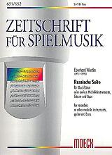 Eberhard Werdin Notenblätter Russische Suite für 3 Blockflöten (SAT) oder andere Melodieinstrumente