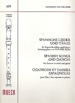  Notenblätter Spanische Lieder und Tänze