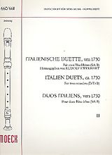  Notenblätter Italienische Duette um 1730 Band 2