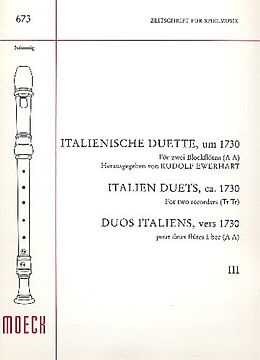  Notenblätter Italienische Duette Band 3