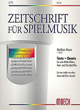 Matthias Maute Notenblätter Tanto-Quanto für 4 Blockflöten (AATB)