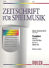 Johann Sebastian Bach Notenblätter Präludium BWV873 für