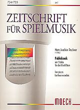 Hans Joachim Teschner Notenblätter Fablebook 4 Stücke für