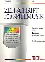 Bernard Wayne Sanders Notenblätter Novelette für Altblockflöte und Klavier