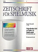 Agnes Dorwarth Notenblätter Galgenbruders Lied an Sophie, die Henkersmaid