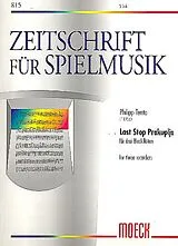 Philipp Tenta Notenblätter Last Stop Prokuplje