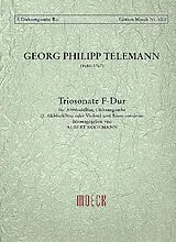 Georg Philipp Telemann Notenblätter Triosonate F-Dur