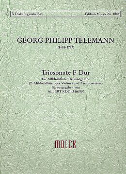 Georg Philipp Telemann Notenblätter Triosonate F-Dur für