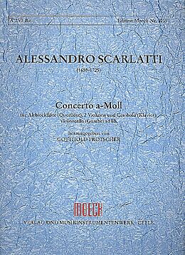 Alessandro Scarlatti Notenblätter Concerto a-Moll
