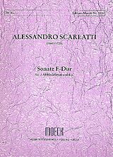 Alessandro Scarlatti Notenblätter Sonate für 3 Altblockflöten
