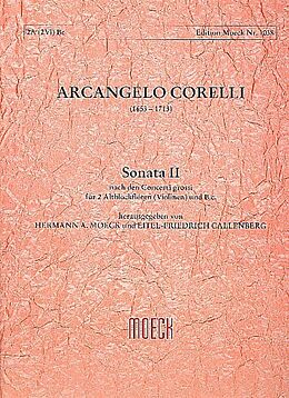 Arcangelo Corelli Notenblätter Sonate Nr.2 nach den Concerti