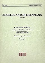 Angelus Anton Eisenmann Notenblätter Concerto F-Dur für Sopraninoblock