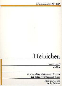 Johann David Heinichen Notenblätter Concerto a 8 C-Dur