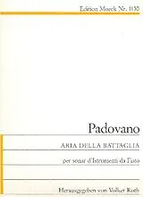 Annibale Padovano Notenblätter Aria della battaglia per