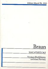 Gerhard Braun Notenblätter Nachtstücke für einen