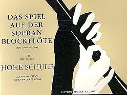Ilse Hechler Notenblätter Das Spiel auf der Sopranblockflöte Band 2