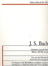Johann Sebastian Bach Notenblätter Höchster was ich habe Arie aus der