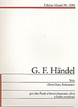 Georg Friedrich Händel Notenblätter Trio für 2 Blockflöten (SA)