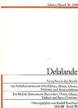 Michel Richard de Lalande Notenblätter Symphonies de Noels Band 3