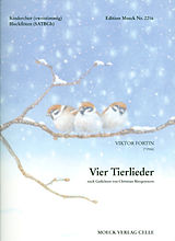 Viktor Fortin Notenblätter 4 Tierlieder