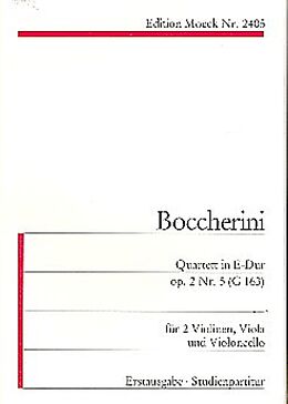 Luigi Boccherini Notenblätter Quartett E-Dur op.2,5 G163