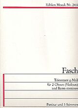 Johann Friedrich Fasch Notenblätter Triosonate g-Moll