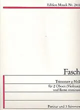 Johann Friedrich Fasch Notenblätter Triosonate g-Moll
