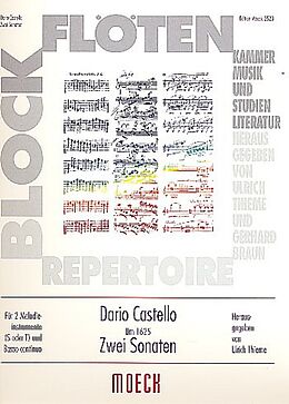 Dario Castello Notenblätter 2 Sonaten