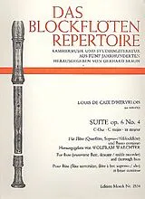 Louis de Caix d'Hervelois Notenblätter Suite C-Dur op.6,4