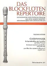Werner Heider Notenblätter Gassenhauer