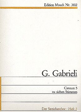 Giovanni Gabrieli Notenblätter Canzon 5 für 7 Stimmen