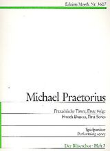 Michael Praetorius Notenblätter Terpsichore Franzoesische Tänze
