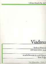 Lodovico Grossi da Viadana Notenblätter Sinfonie Musicali Band 1
