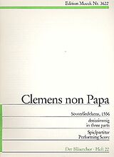 Jacques Clément Notenblätter Souterliedekens zu 3 Stimmen